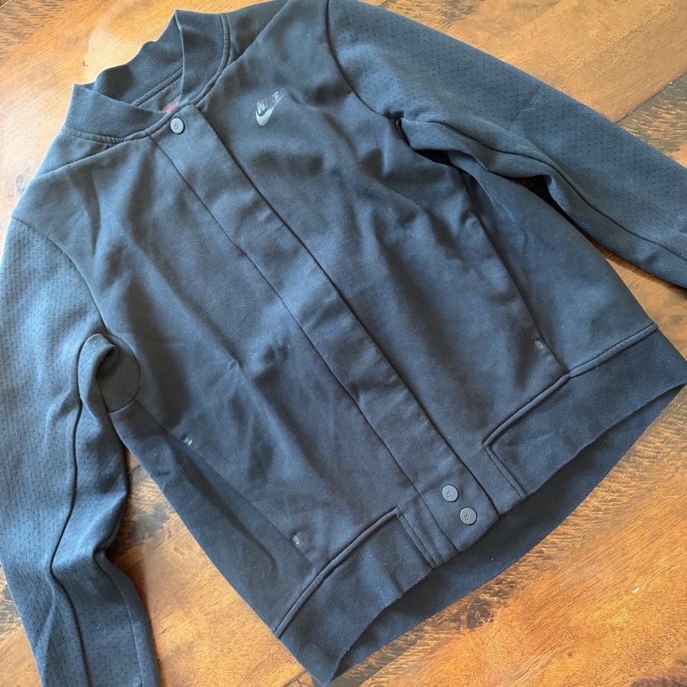 Nike Track Jacket Womens Small Black Tech Fleece Destroyer Jacket 835544-010